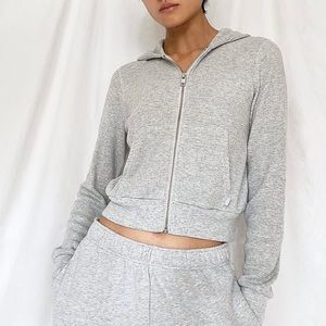 Aritzia TNA Thermal Zip Hoodie